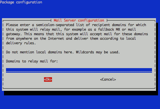 Exim4 relay domains configuration on Debian 6 (Squeeze). Exim4 relay domains configuration on Debian 6 (Squeeze).