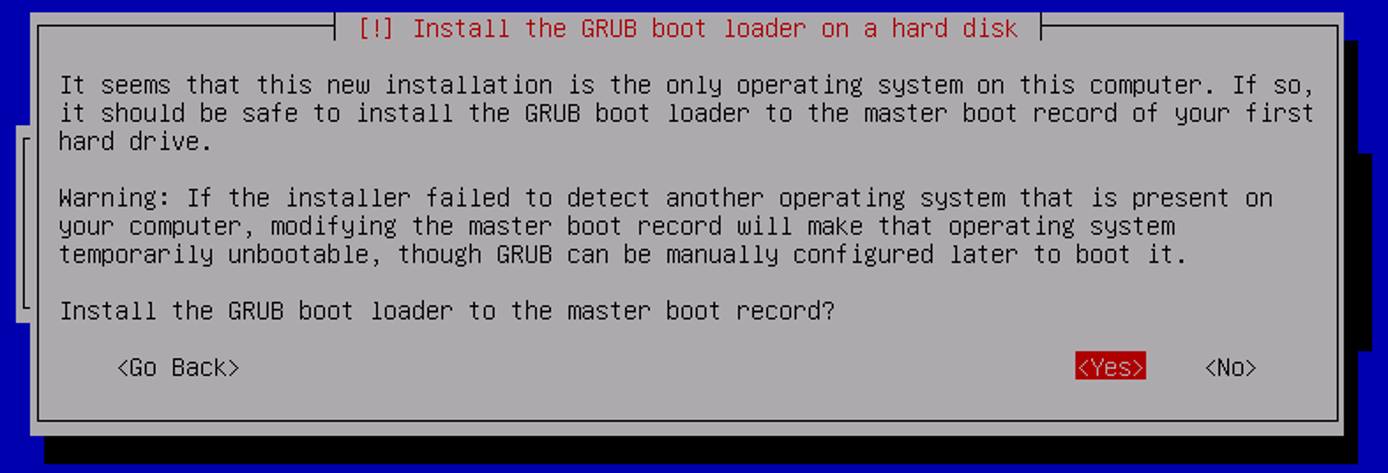 Debian 8 Grub Installation Debian 8 Grub Installation